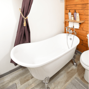 Clawfoot Tub with shower wand